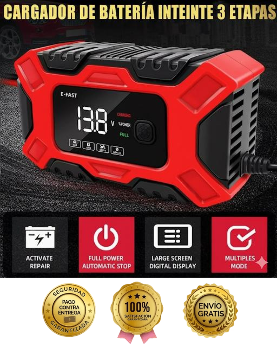 CARGADOR INICIADOR DE BATERIA