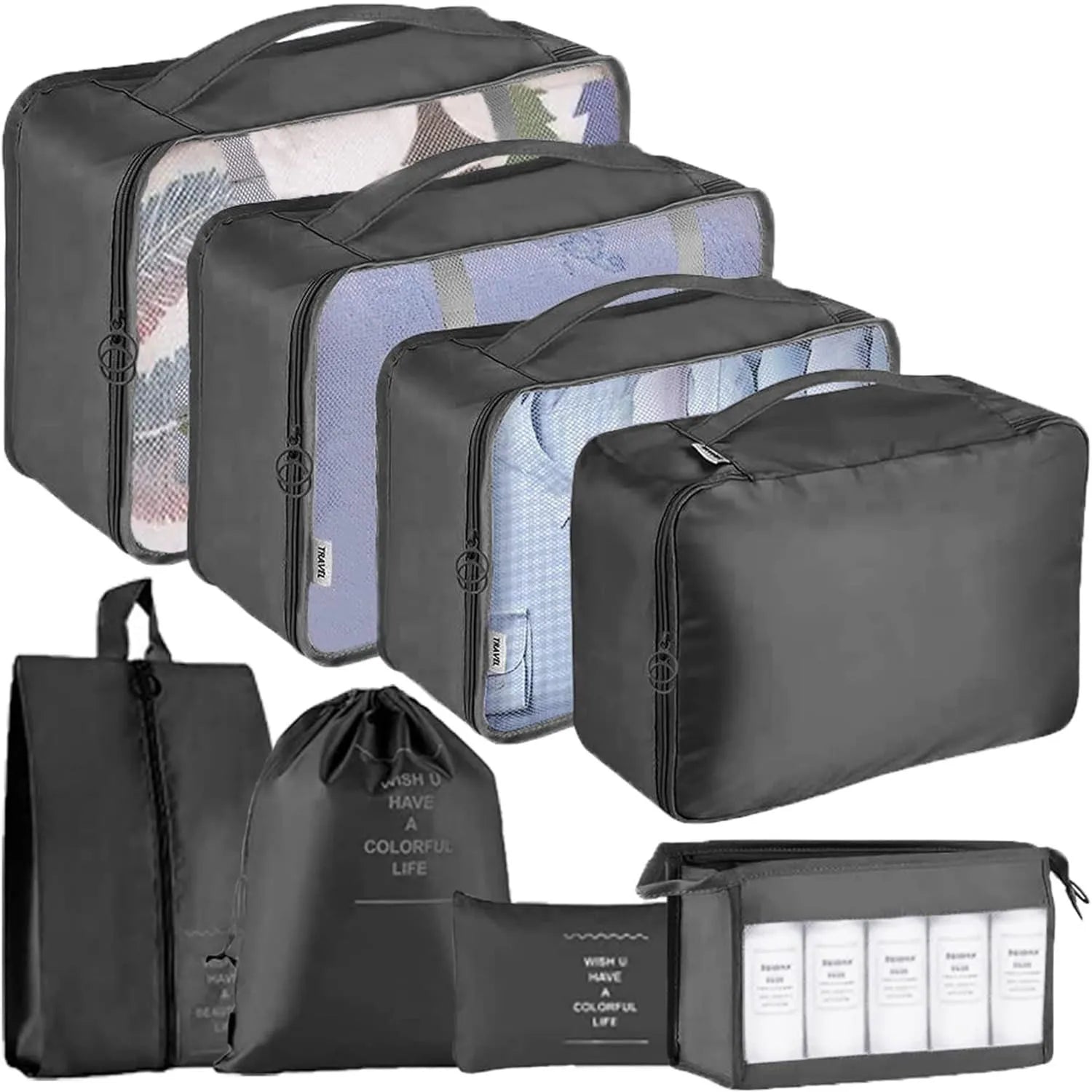 🧳✨ Set Organizador de Viaje x8 Piezas ✨🧳