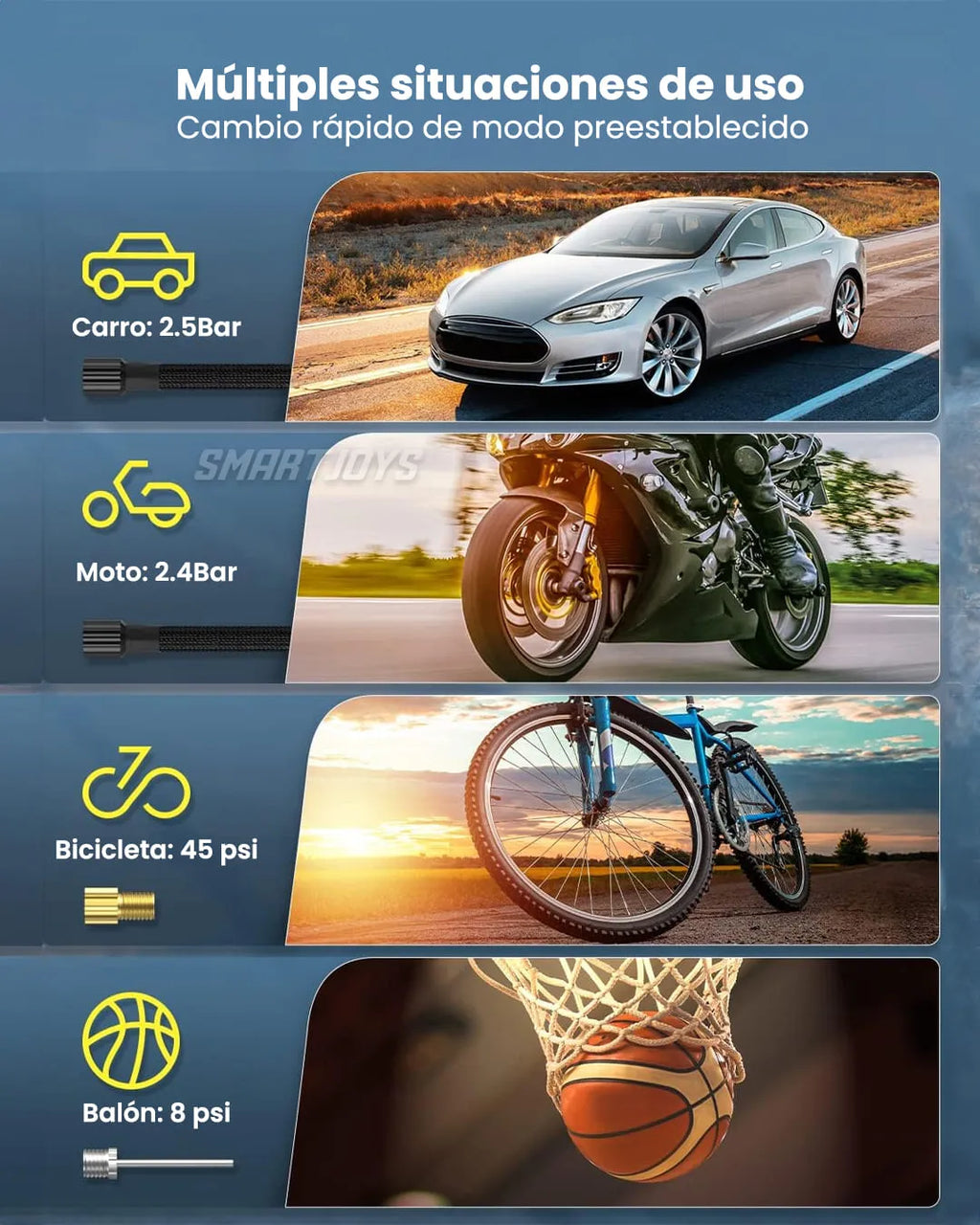 🚀 Compresor de Aire Eléctrico Portátil ATJ-8466