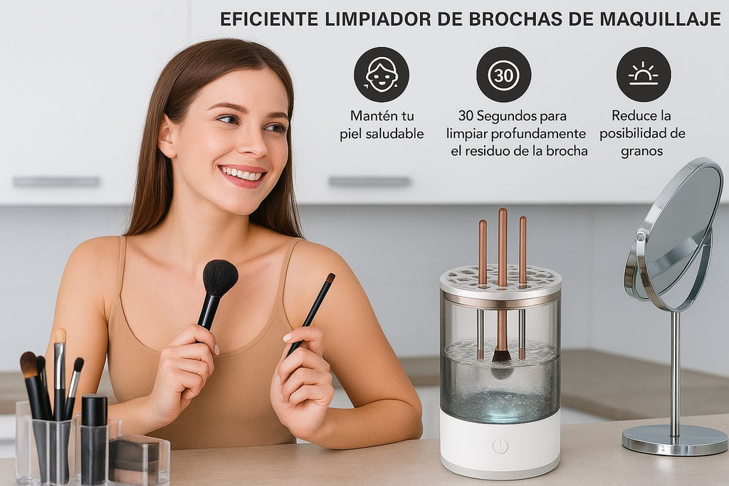 Limpiador De Brochas De Maquillaje Elect